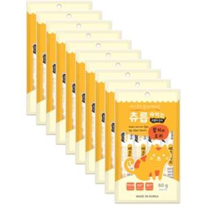 츄릅 짜먹는 참치+오리 60g x 10개묶음