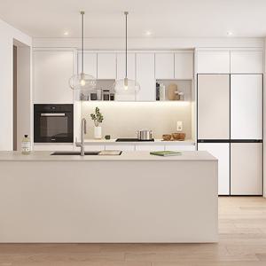 아너스가구 루이8000 유색 일자형 싱크대(2.4m 기준)