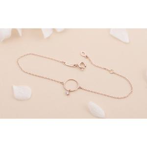 미니골드 14K 라운쁘띠큐 팔찌 BCOM4030