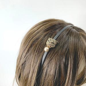 [폭스타일] 블랙타이거 큐빅 헤어밴드