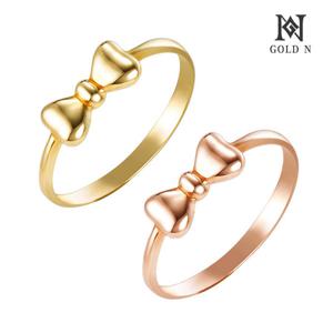 골드앤 14K 퓨어리본 반지