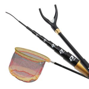 도도 진 블랙 민물 3종세트 민물대세트 뜰채 받침대