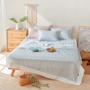 [라몬떼] 썸머 체크 뱀부 시어서커 홑이불 SS