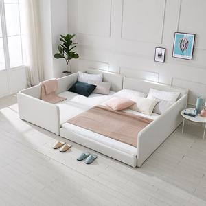 [지베스] 스테디2 LED 슬림둥지 패밀리침대 Q+SS 프레임만