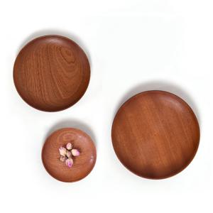 BUCK703 감성캠핑 우드접시 3P 세트 파우치포함