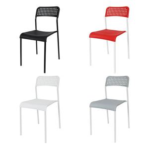 더조아 에이디체어 그레이 플라스틱 사출 디자인체어