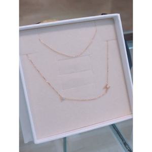 미니골드 14K 디얼마이 이니셜 목걸이 NONM4017-H