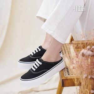 [에피소드블랑][에피소드블랑] 여성 캔버스 스니커 뮬 블로퍼 3c