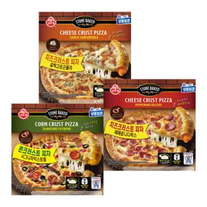 오뚜기 크러스트 피자 X 3개(택 1/고르곤/페퍼/콘)