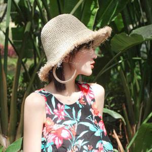 밀짚모자 바캉스 파나마햇 여자 라피아햇 여름 벙거지