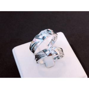 미니골드 SILVER 포인트 큐빅 실버커플링 (남) RGWC1135T