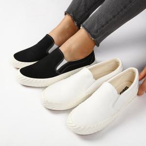 (SN589)남여공용 커플 무지 캔버스 슬립온