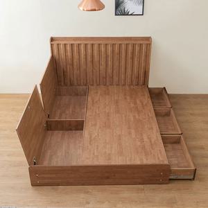 리버퍼니쳐 이레인 호텔식 수납형 원목 침대프레임Q RH0299
