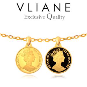 [브리앙] 18K 엘리자베스 매직 코인 목걸이 Large (금목걸이)