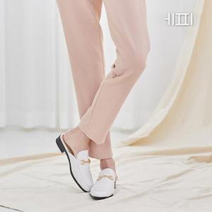 [에피소드블랑] 여성 레더 모던한 U팁 데일리 뮬 3cm