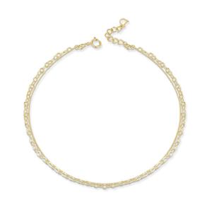 [도로시] 14k 반짝 오링 더블체인 발찌