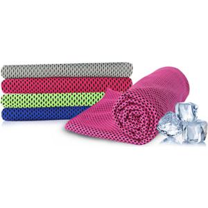 드라이 쿨 타올 2개 스포츠 운동 타월 전면 안면 아이스 마스크