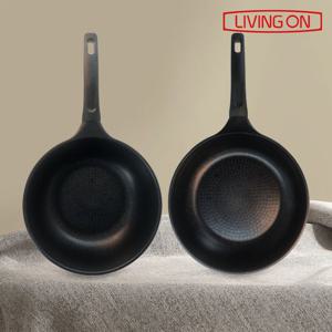 썬터치 리빙온 제로 IH 인덕션 통주물 멀티 후라이팬 2종세트(28팬+28웍)