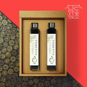 [남도식초] 하화숙 천연발효 사과 발사믹식초 선물세트 (2병)