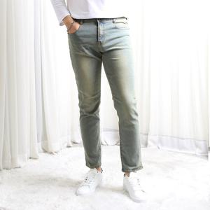 히든밴딩 마약스판 라이트옐로우블루 청바지 CUDG9616