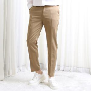 사이드밴딩 셔츠빠짐없는 링클프리스판 베이지 슬랙스 CUDG1006