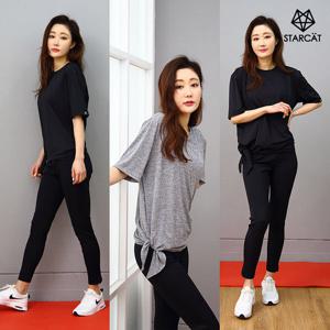 [스타캣]요가복상의 필라테스복 옆트임롱티셔츠TS88WAB1