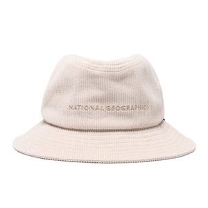 내셔널지오그래픽 N214WHA550 인포멀 코듀로이 버킷햇 IVORY