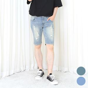 하이스판 해짐워싱 청반바지 CUDG0084