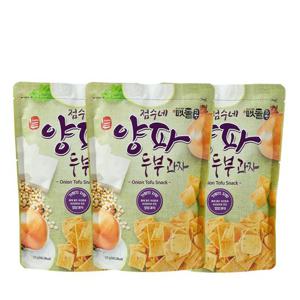 오븐에 구운 국산콩 양파 두부과자 120g 3봉
