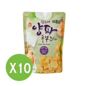 오븐에 구운 국산콩 양파 두부과자 120g 10봉