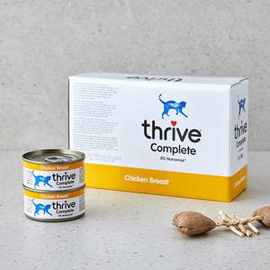 쓰라이브 컴플리트 그레인프리 치킨 캔 75g 고양이 사료