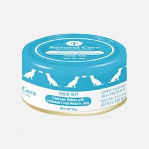 네츄럴코어 강아지캔 치킨&게살 95g 강아지 간식