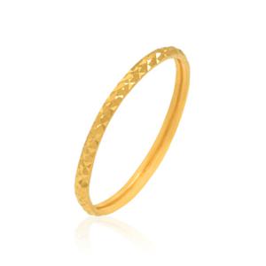 여자 순금 반지 0.75g 24K [레이어드 컷팅 실반지]