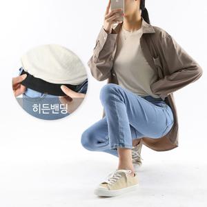 하이스판 히든밴딩 스카이블루워싱 스키니 청바지 DGJEW70454