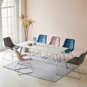 [헤닝] 리모쥬 12T 통 세라믹 6인 식탁세트