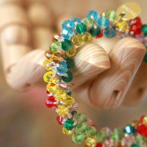 짱짱한 비즈공예 머리끈 5컬러 핸드메이드 고무줄