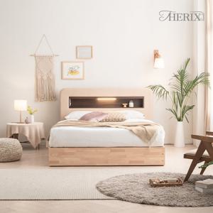 더릭스홈 마르스 LED조명 + 콘센트 침대프레임 슈퍼싱글(SS)