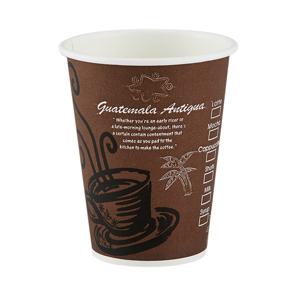 8온스 종이컵 커피 브라운 1줄 50개