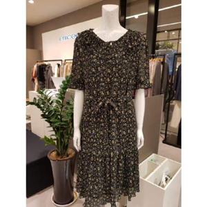 엠씨(emcee) C12O082 쭈글이 쉬폰 꽃무늬 원피스