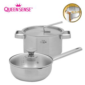 세신퀸센스 CESSIN 5PLY 통오중냄비 2종(A)SET(20웍+20양)