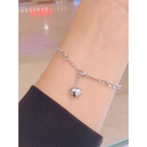 미니골드 14k 볼드체인 통통하트 팔찌 BNKM4382