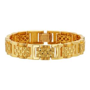 [한국금다이아몬드] 남자 순금 팔찌 카이로 사각 24K 75g 18K장식