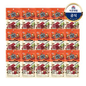 [사조대림] 365.24육포 30g x15개 /오리지널/바비큐/매운/구운