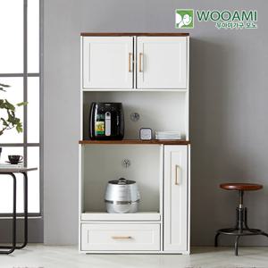 우아미가구 모노 루미노 800 렌지대+상부장세트 NA5220