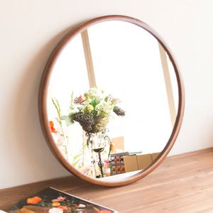 오브 원목 원형 벽거울 2colors