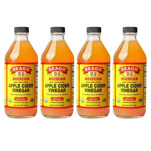 브래그 애플 사이더 비너거 사과식초 473ml 4팩/ Bragg Apple Ci