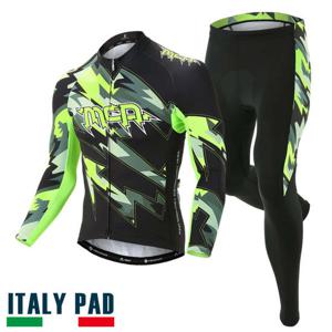 MCN 에너제틱 남성 긴팔+패드바지 자전거복 사이클복