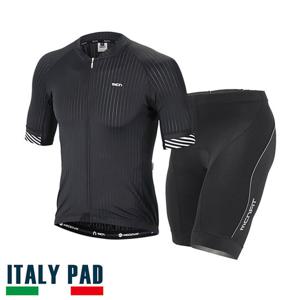 MCN 여름 자전거의류세트 3D블랙 반팔져지 4부바지