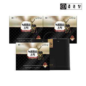 종근당 녹용 홍삼 스틱 3세트(쇼핑백 포함) 농축 홍삼정