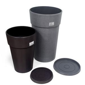 [마이플랜트] 카멜레온 롱원형 화분받침세트(특대)